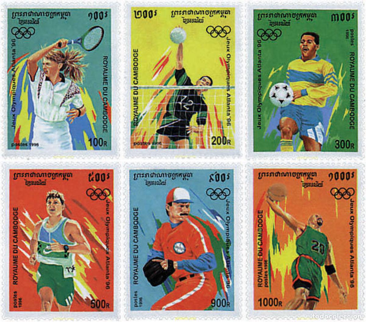 Sellos: 52404 MNH CAMBOYA 1996 26 JUEGOS OLIMPICOS VERANO ATLANTA 1996