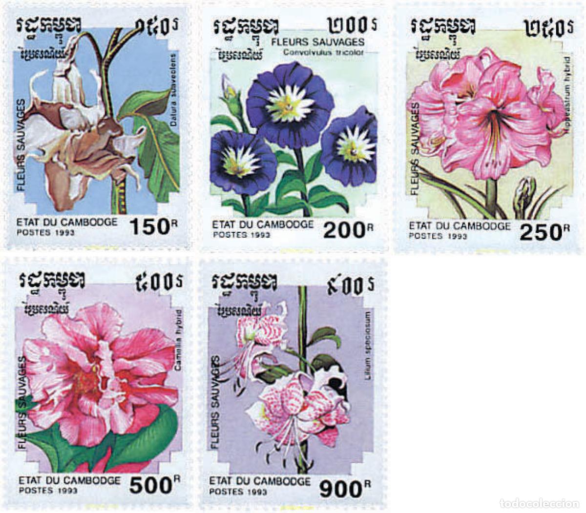 Briefmarken: 82136 MNH CAMBOYA 1993 FLORES SILVESTRES