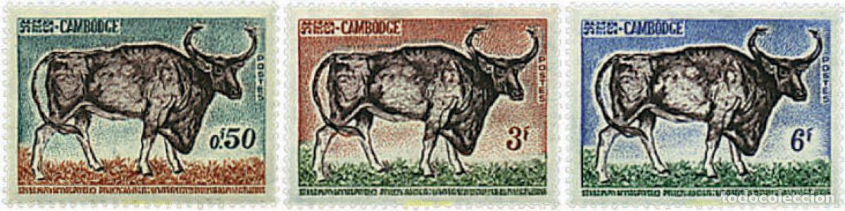 Stamps: 29698 MNH CAMBOYA 1964 BUEY SALVAJE