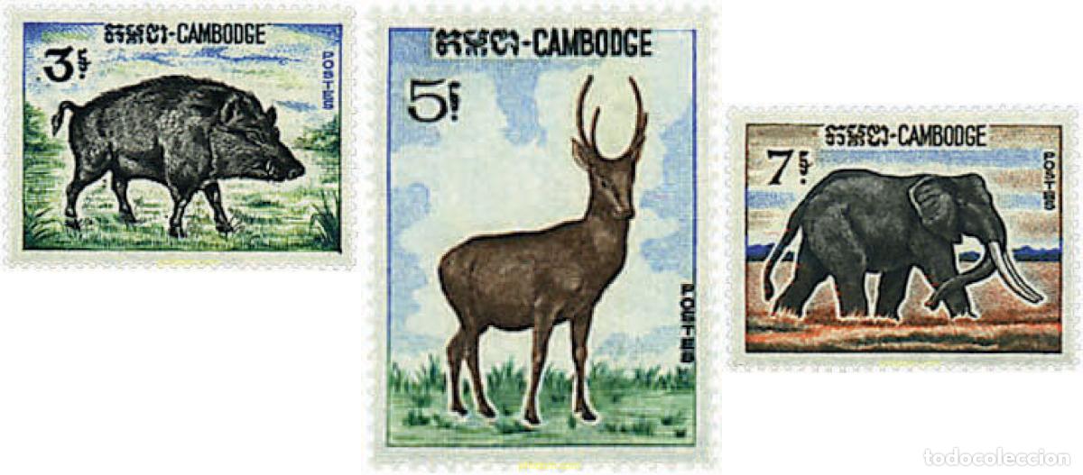 Stamps: 29699 MNH CAMBOYA 1967 MAMIFEROS