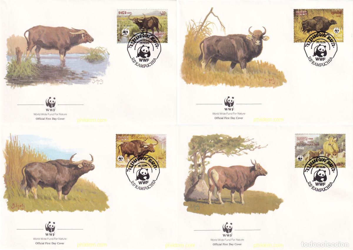 Sellos: 24728 MNH CAMBOYA KAMPUCHEA 1986 GANADO DE CAMBOYA