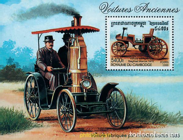 Francobolli: 58501 MNH CAMBOYA 1999 COCHES ANTIGUOS
