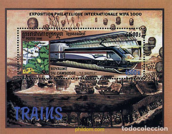 Briefmarken: 72023 MNH CAMBOYA 2000 LOCOMOTORAS
