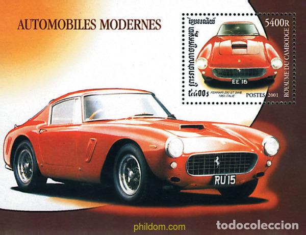 Sellos: 128753 MNH CAMBOYA 2001 COCHES