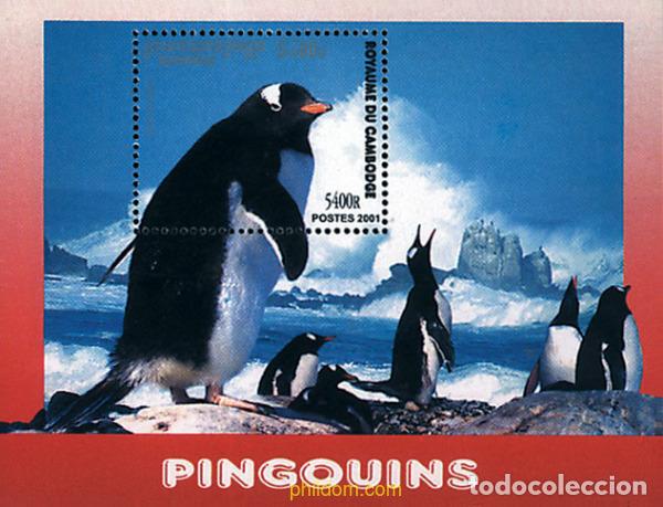 Sellos: 123597 MNH CAMBOYA 2001 PINGUINOS