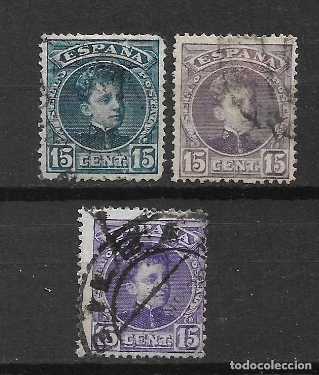 Sellos: espa&ntilde;a 1901 edifil 244/246 usado - 3/17