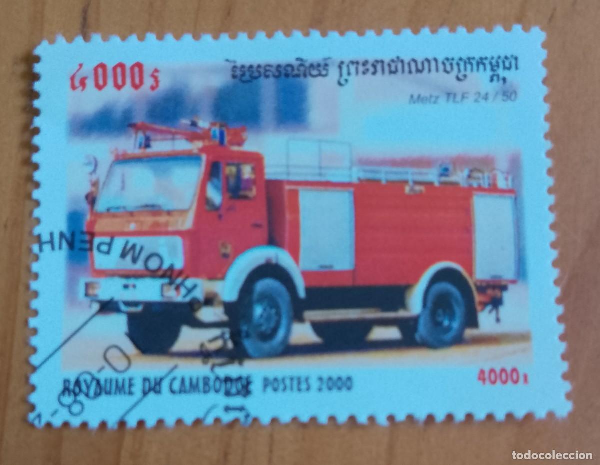 Sellos: CAMBOYA - V/F 4000 - A&Ntilde;O 2000 - CAMI&Oacute;N DE BOMBEROS - VER DESCRIPCI&Oacute;N