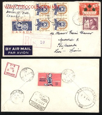 Sellos: A-3866- Canada, sobre circulado. - Foto 1
