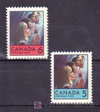 Sellos: CANADA  417/8 SIN CHARNELA, INFANCIA, NAVIDAD, - Foto 1