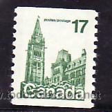 Sellos: CANADA  694a DE ROLLO SIN CHARNELA, EDIFICIO DEL PARLAMENTO, - Foto 1