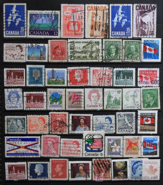 Sellos: CANADA 50 SELLOS USADOS.................can-01 - Foto 1