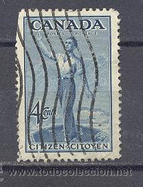 Sellos: CANADA- 1947-USADO CON CHARNELA - Foto 1