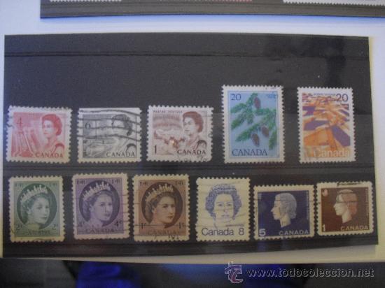 Sellos: Lote de Canada, 11 sellos antiguos. - Foto 1