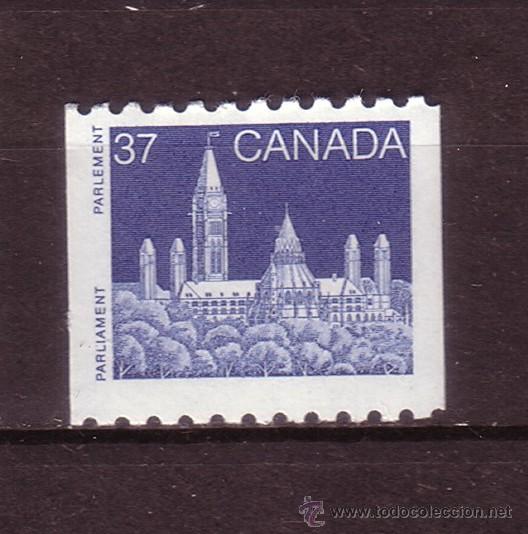 Sellos: CANADA 1040***  A&Ntilde;O 1988 - PARLAMENTO DE CANADA - Foto 1