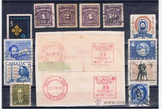Sellos: mini lote canada usados - Foto 1