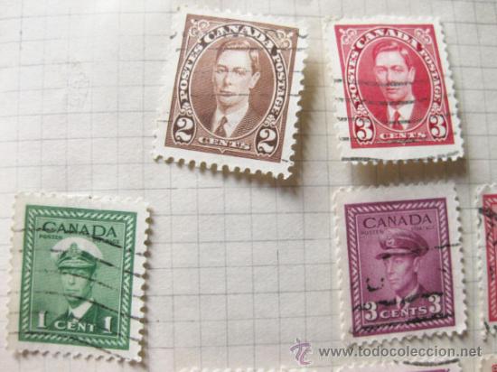 Sellos: LOTE DE 11 SELLOS ANTIGUOS DE CANADA - POSTES CANADA POSTAGE - Foto 2