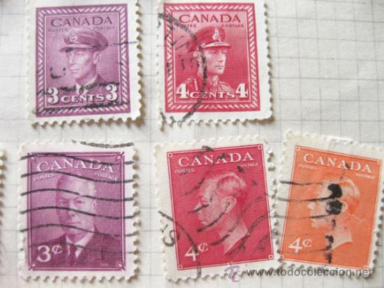 Sellos: LOTE DE 11 SELLOS ANTIGUOS DE CANADA - POSTES CANADA POSTAGE - Foto 3
