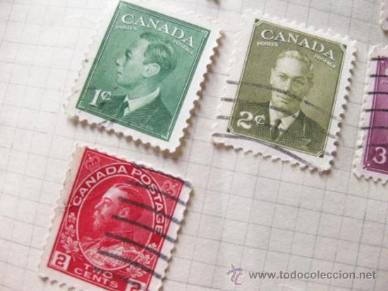 Sellos: LOTE DE 11 SELLOS ANTIGUOS DE CANADA - POSTES CANADA POSTAGE - Foto 4