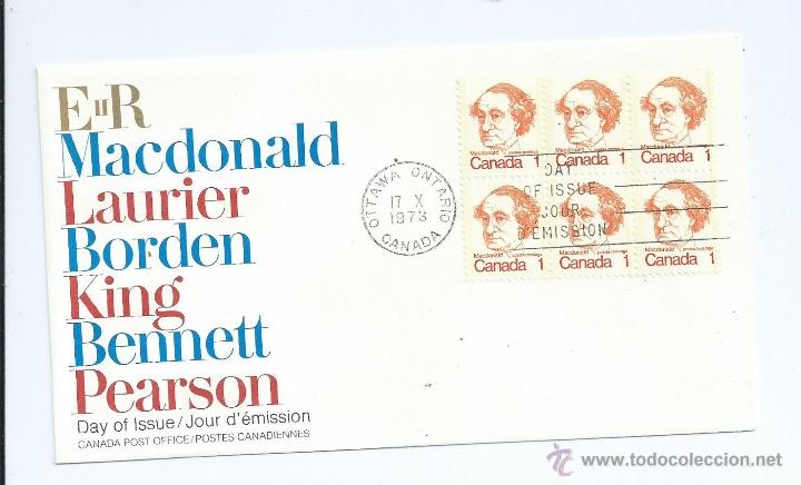 Sellos: Sir John A. Macdonald, 1973, DE CANADA. S.P.D. - Foto 1