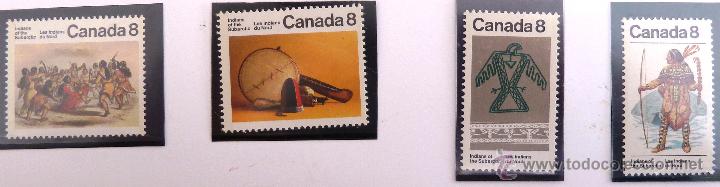 Sellos: SELLOS CANADA 1975. NUEVOS. LOS INDIOS DEL NORTE. - Foto 1