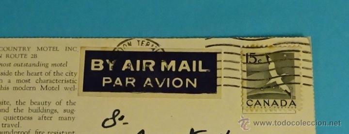 Sellos: POSTAL D&Iacute;PTICO CIRCULADA DE CANAD&Aacute; A CARACAS - Foto 1