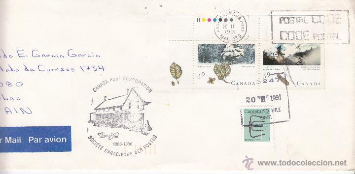 Sellos: SOBRE: 1991 ONTARIO - BILBAO - Foto 1