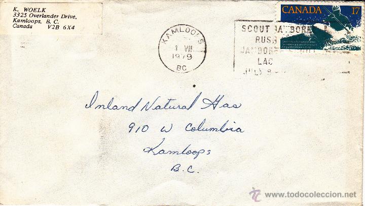 Sellos: SOBRE: 1979 CANADA. KAMLOOPS - Foto 1