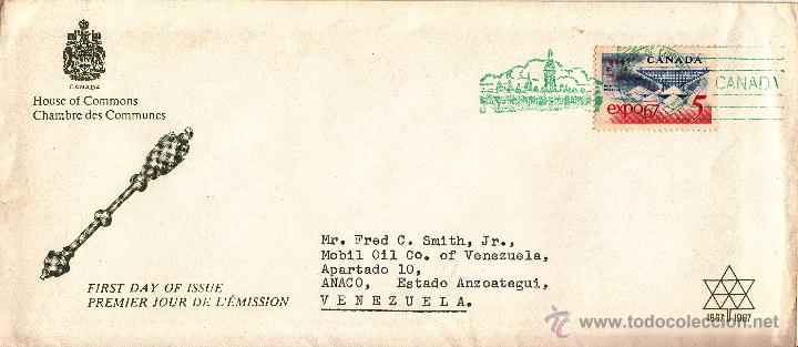 Timbres: SOBRE: 1967 CANADA. HOUSE OF COMMONS