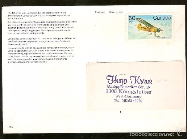 Sellos: Canada & Bilhete Postal Maximo, Canada Tall Ships, k&ouml;nigslutter Germany 1984 (1012) - Foto 1