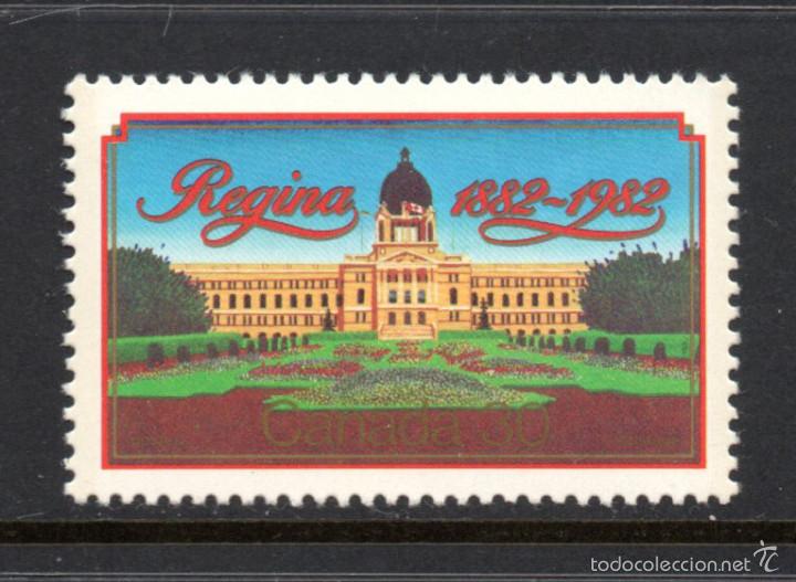 Sellos: CANAD&Aacute; 812** - A&Ntilde;O 1982 - CENTENARIO DE LA CIUDAD DE REGINA - Foto 1