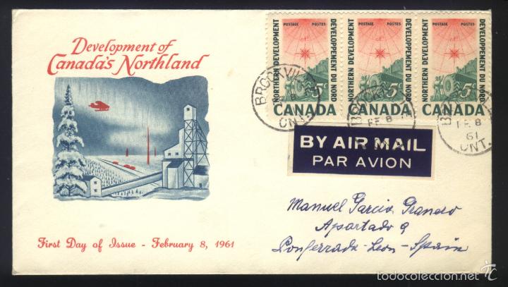 Sellos: A-3376- CANADA. SOBRE CIRCULADO - Foto 1