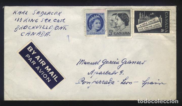 Sellos: A-3972- Canada. SOBRE circulado. BY AIR MAIL. - Foto 1