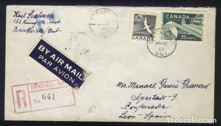 Sellos: A-3974- Canada. SOBRE circulado. BY AIR MAIL. - Foto 1
