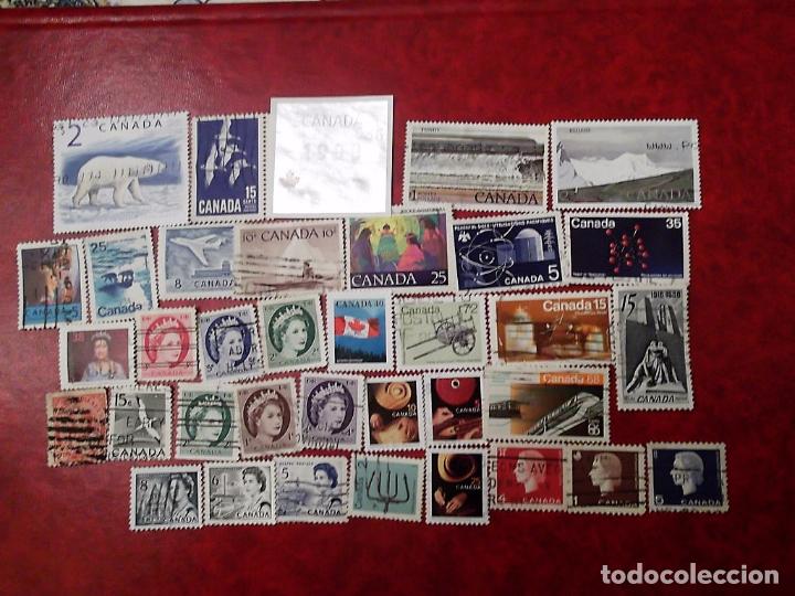 Sellos: Canad&aacute;. 36 Sellos usados diferentes. Ref: e522 - Foto 1
