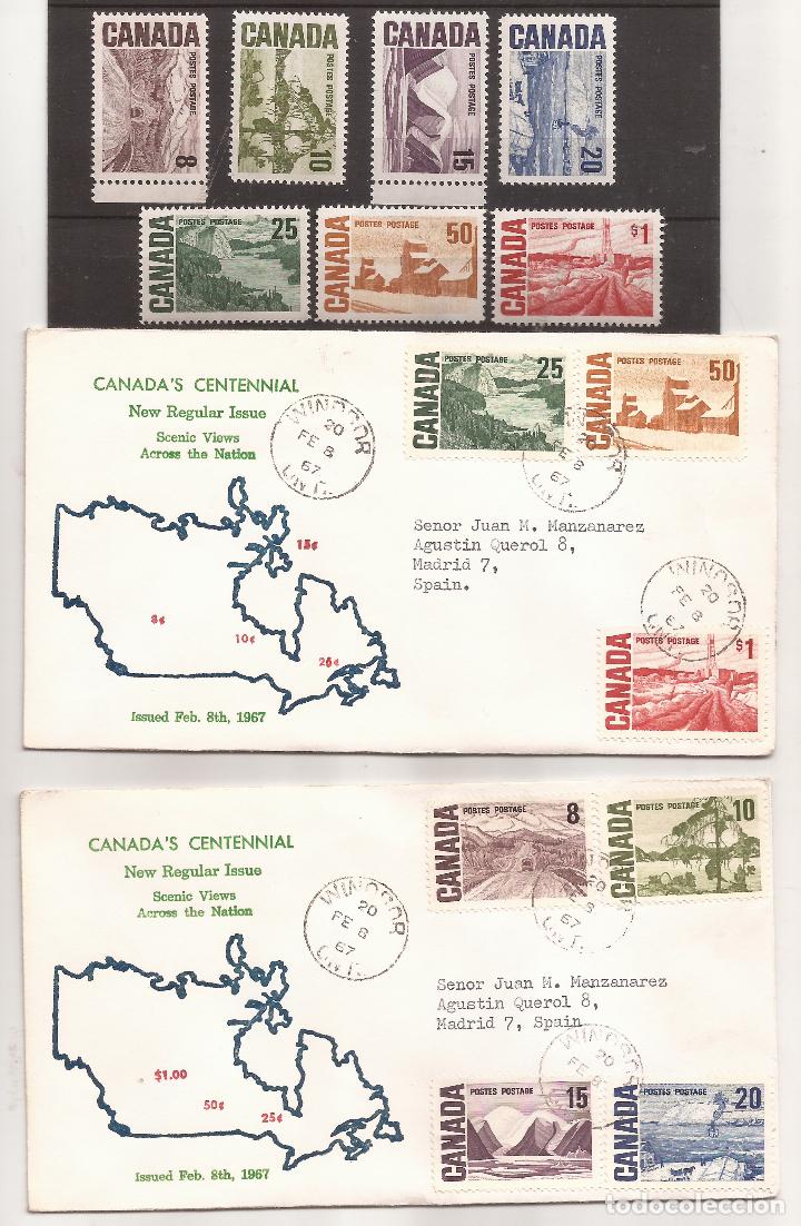 Sellos: Sobres Primer Dia y sellos CANADA MNH** - Foto 1