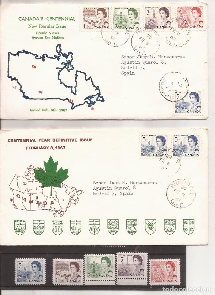 Sellos: Sobres Primer Dia y sellos CANADA MNH** - Foto 1