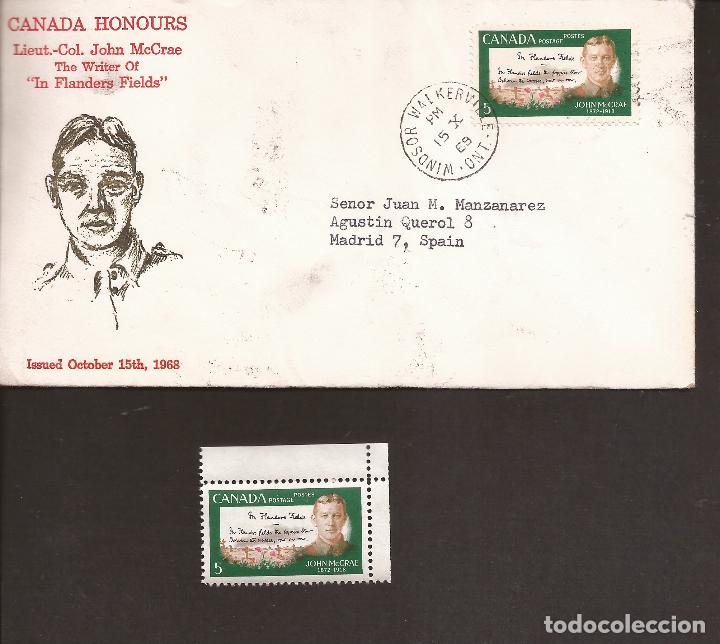 Sellos: Sobre Primer Dia y sello CANADA MNH** - Foto 1