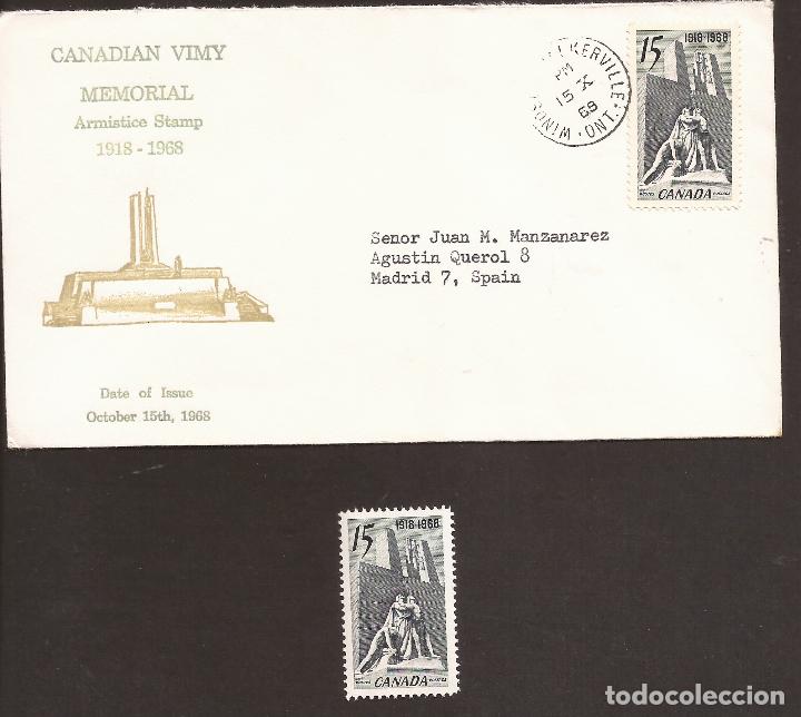 Sellos: Sobre Primer Dia y sello CANADA MNH** - Foto 1