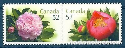 Sellos: [CF5212] Canad&aacute; 2008, Serie Peon&iacute;as - autoadhesivos (MNH) - Foto 1