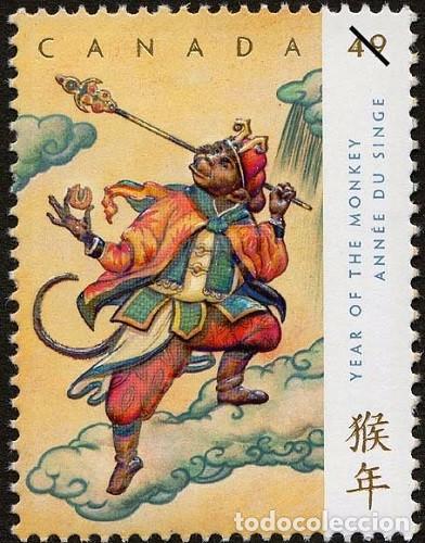 Sellos: [CF7589] Canad&aacute; 2004, A&ntilde;o del Mono (MNH) - Foto 1