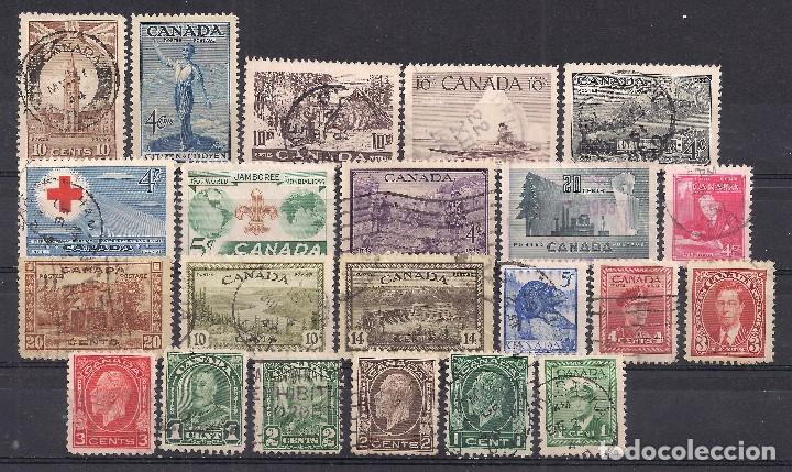 Sellos: CANADA - LOTE 22 SELLOS DIFERENTES - Foto 1