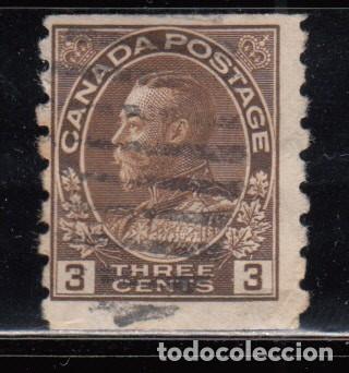 Sellos: CANAD&Aacute; , YVERT N&ordm; 107 B , DENTADO 8 VERTICAL . - Foto 1