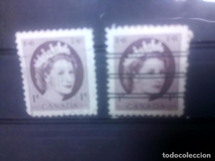 Sellos: CANAD&Aacute;,1954, ISABEL II, BARRADO Y SIN BARRAR - Foto 1