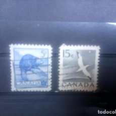 Sellos: CANADÁ 1954, PRESERVACIÓN DE LA FAUNA. YT 274/275