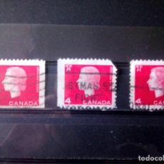 Sellos: CANADÁ 1962, ISABEL II, DENTADO Y SIN DENTAR EN UNO Y DOS LADOS 