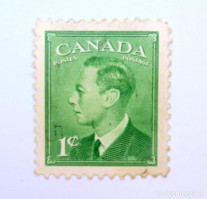 Sellos: Sello postal CANAD&Aacute; 1950 , 1 centavo, Rey George V - Foto 1