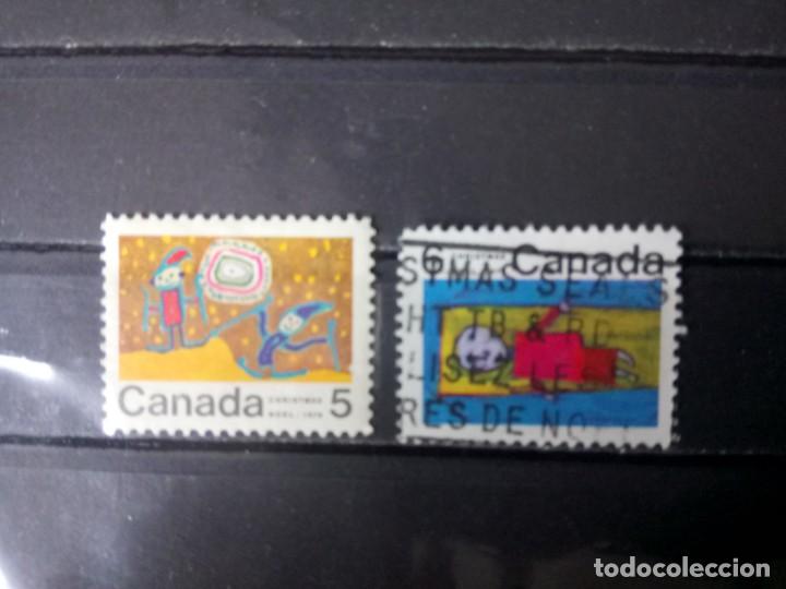 Sellos: CANAD&Aacute; 1970, NAVIDAD, YT 439 Y 446 - Foto 1