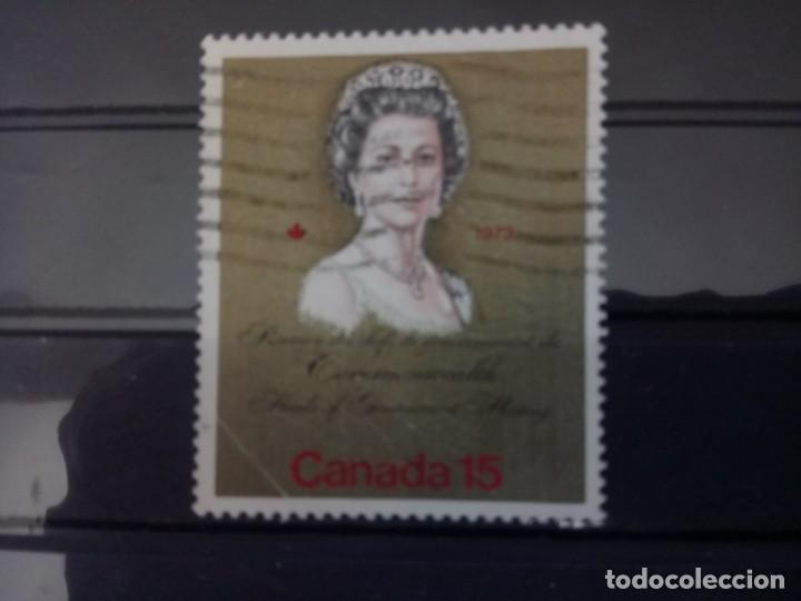 Sellos: CANAD&Aacute; 1973, ISABEL II, YT 504 - Foto 1