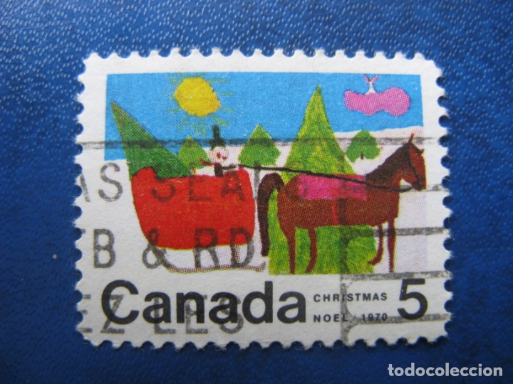 Sellos: -canada 1970, navidad, Yvert 441 - Foto 1