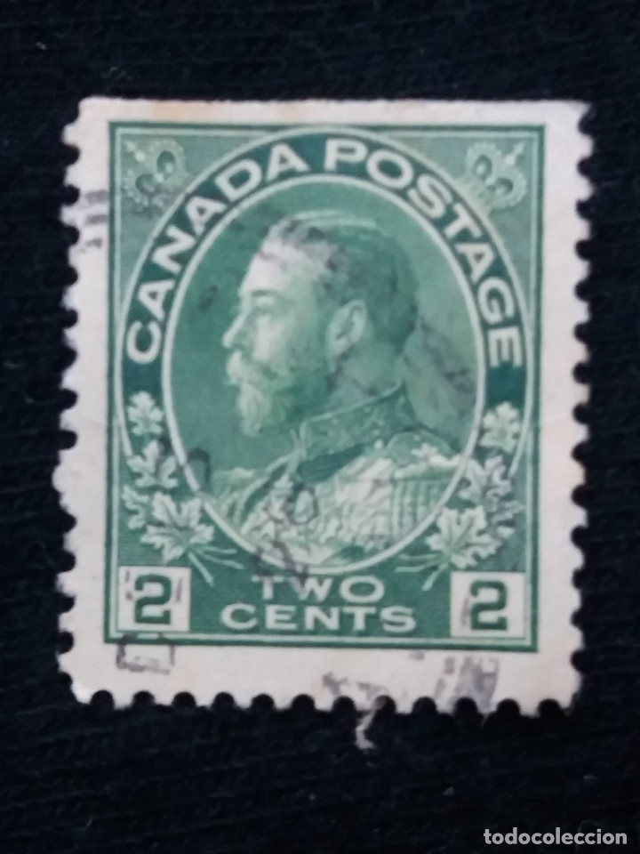 Sellos: CANADA, 2 CENT, REY GEORGE V, A&Ntilde;O 1922.SIN USAR. - Foto 1